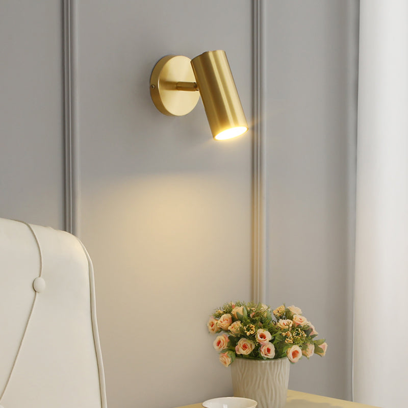 Cylinderical Sconce Light Fixture Modern Luxuru Style 1 Light Sconces