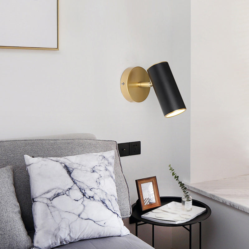Cylinderical Sconce Light Fixture Modern Luxuru Style 1 Light Sconces