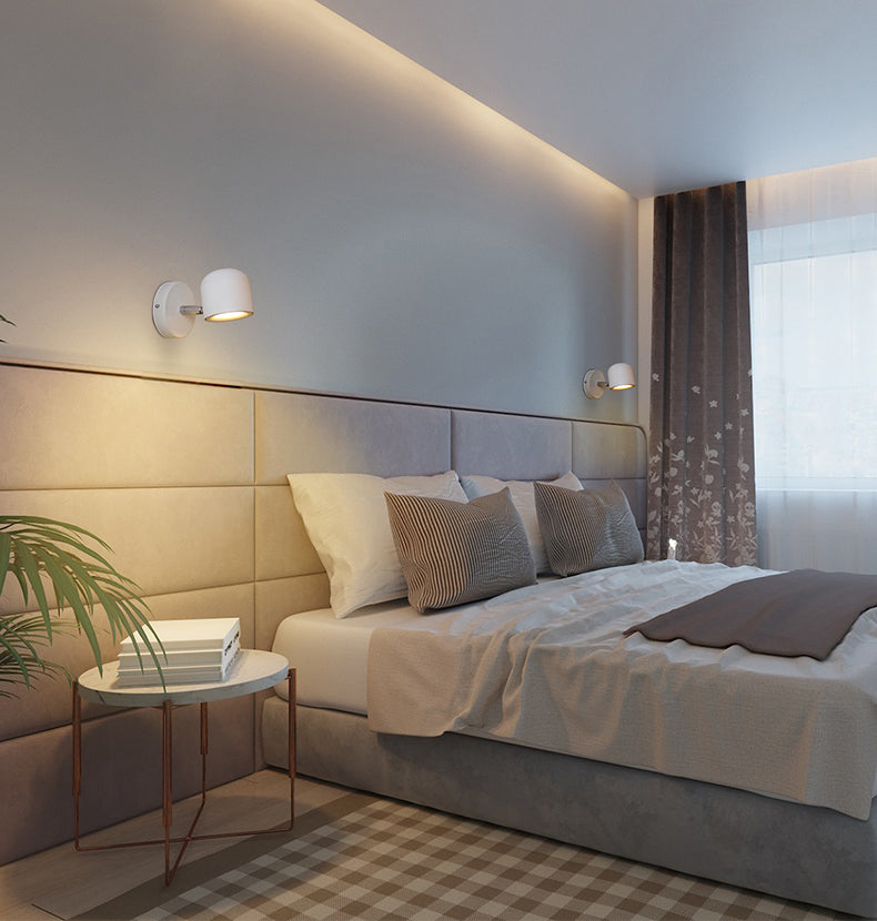 Armed Sconce Light Fixture Modern Minimalist Style Aluminum 1 Light Sconces