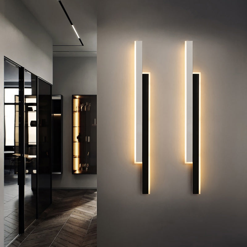 Lampada di scarpe con foglie rettangolari moderne sconde acriliche in stile minimalista