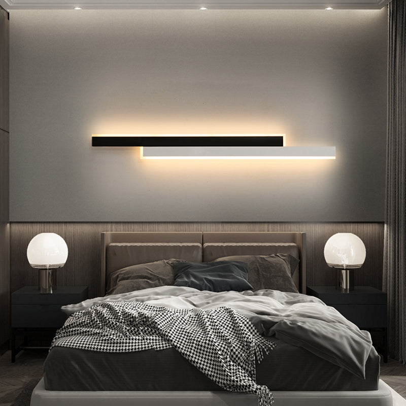 Lampada di scarpe con foglie rettangolari moderne sconde acriliche in stile minimalista