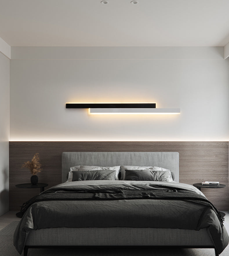 Lampada di scarpe con foglie rettangolari moderne sconde acriliche in stile minimalista