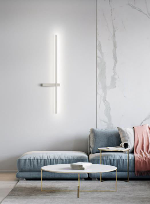 Modern Minimalist Style Linear Wall Light Sconces Aluminum Wall Light