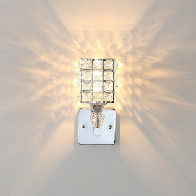 Armed Vanity Wall Lights Modern Minimalist Style Crystal Single Vanity Lamp