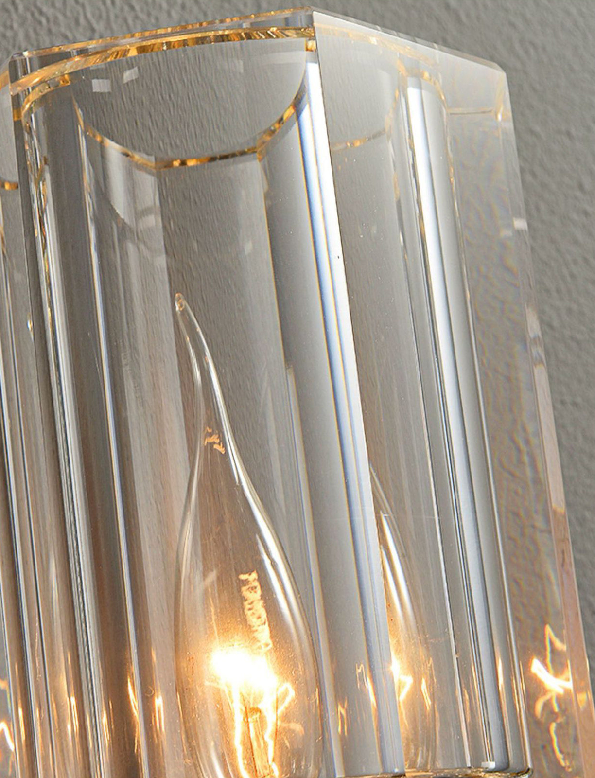 Geometric Vanity Sconce Lights Modern Luxury Style Crystal  Single Vanity Light