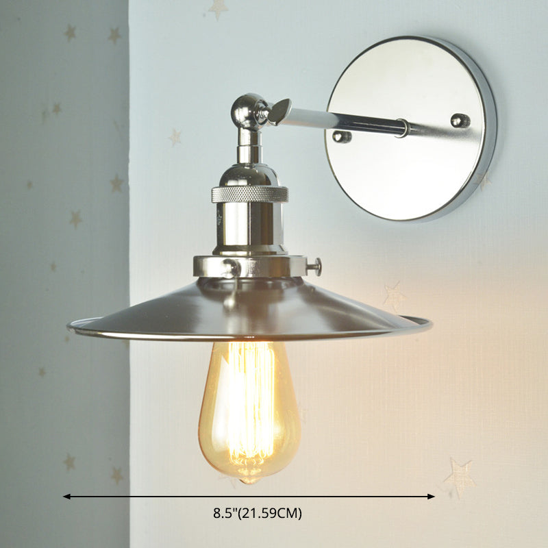 Armed Vanity Wall Lights American Retro Style Iron Single Vanity Lamp