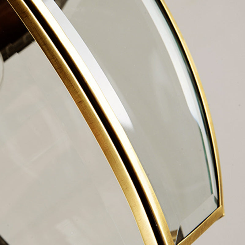 Lantern Hanging Light Fixture Traditional Glass Brass Suspended Lighting Fixture