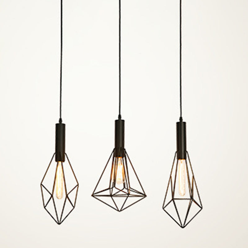 Stile industriale GEOMETRIC KIT Hanging Kit in metallo Apco sospeso Light in nero