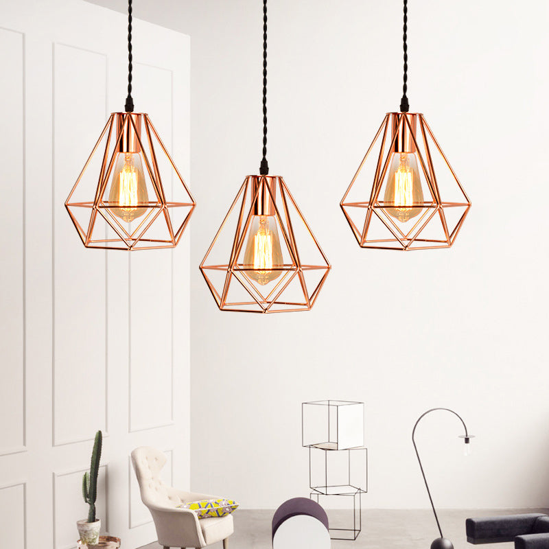 Diamond Cage colgante Luz de techo