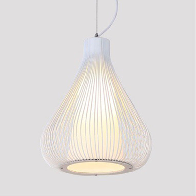 Forma de cebolla colgante colgante de estilo moderno accesorio de iluminación colgante de metal para comedor