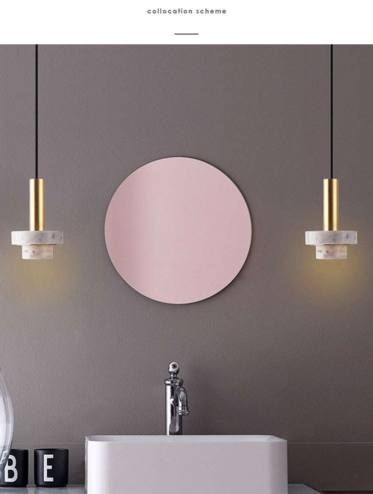 Tiered Pendant Light Fixture Minimalist Style Stone Ceiling Pendant Light for Bedroom