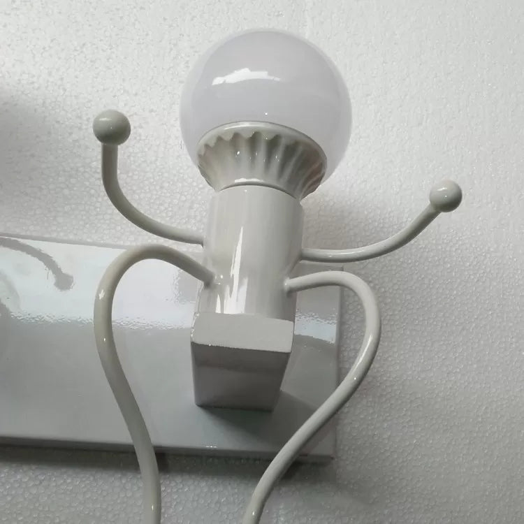 Modern Style Night Light Little People Two Lights Metal Sconce Light for Corridor Stair