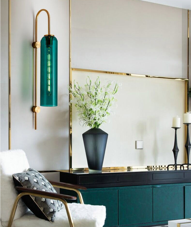 Indoor Decoration Wall Sconce Light Glass Shade Down Light for Living Room Bedroom