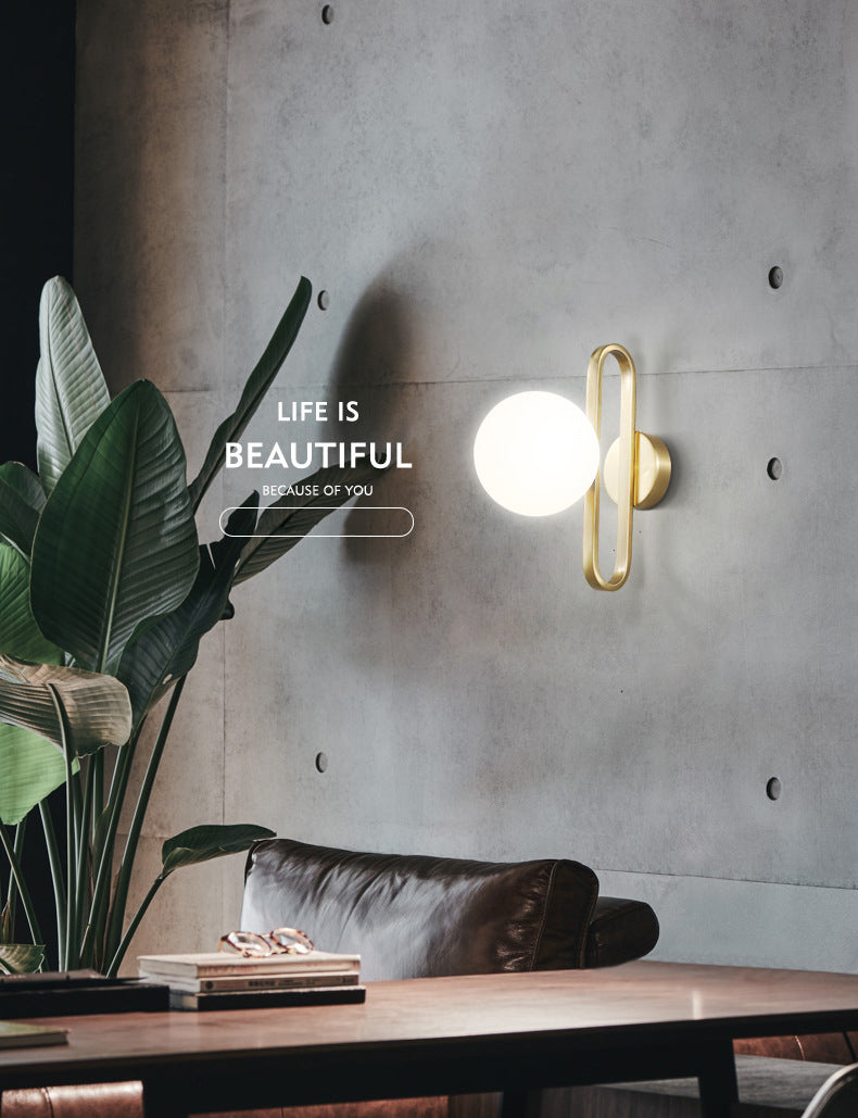 1 application murale de nuance en verre clair de style nordique