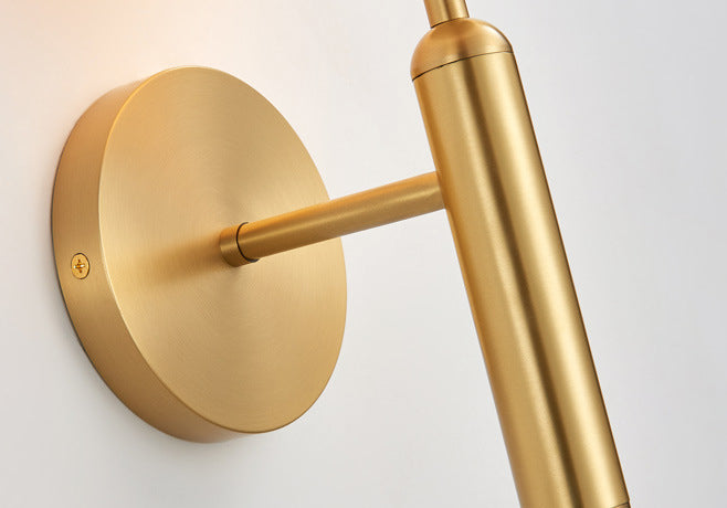 Modern Style Wall Mount Light White Ball Glass Shade Sconce Light for Bedroom Corridor