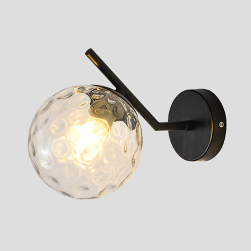 Sump a sfera leggera Sfonce lampada a fochea in metallo Sconcetto lampada per capezzale per letto