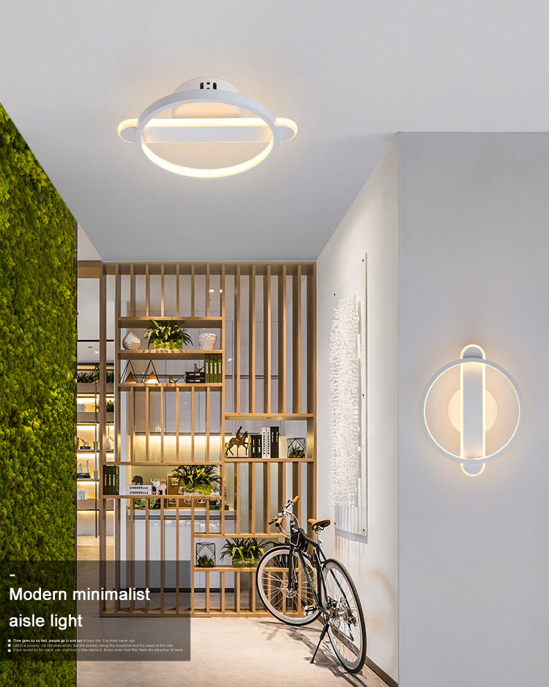 1 Circolo leggero Monte a parete Luce moderna MODER MODER METAL MOLTO PER IL MADULO DELL'HOTEL