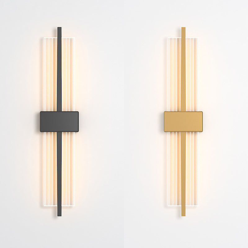 LED indoor decoratie wandbevestiging licht metalen dwarswand sconce in acryl schaduw