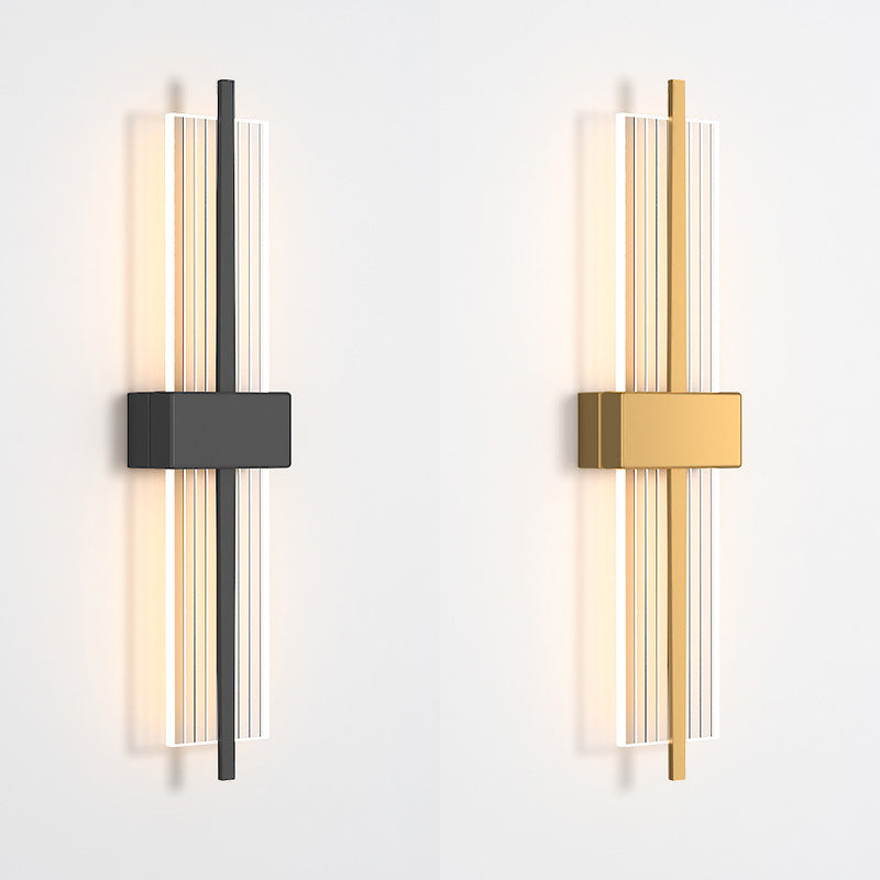 LED indoor decoratie wandbevestiging licht metalen dwarswand sconce in acryl schaduw