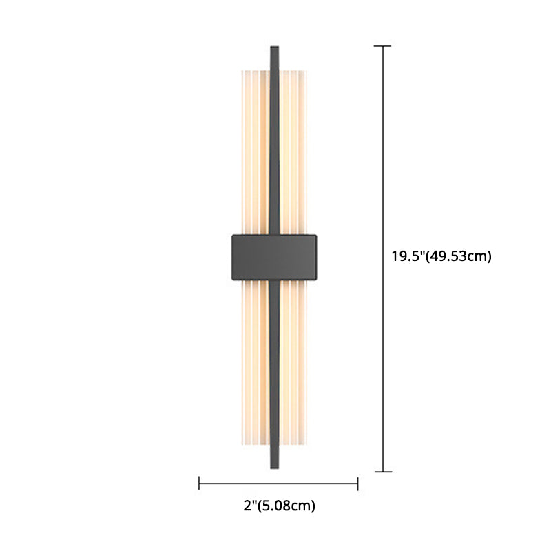 LED indoor decoratie wandbevestiging licht metalen dwarswand sconce in acryl schaduw