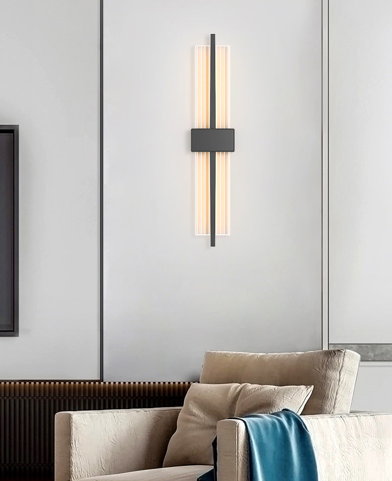 LED indoor decoratie wandbevestiging licht metalen dwarswand sconce in acryl schaduw