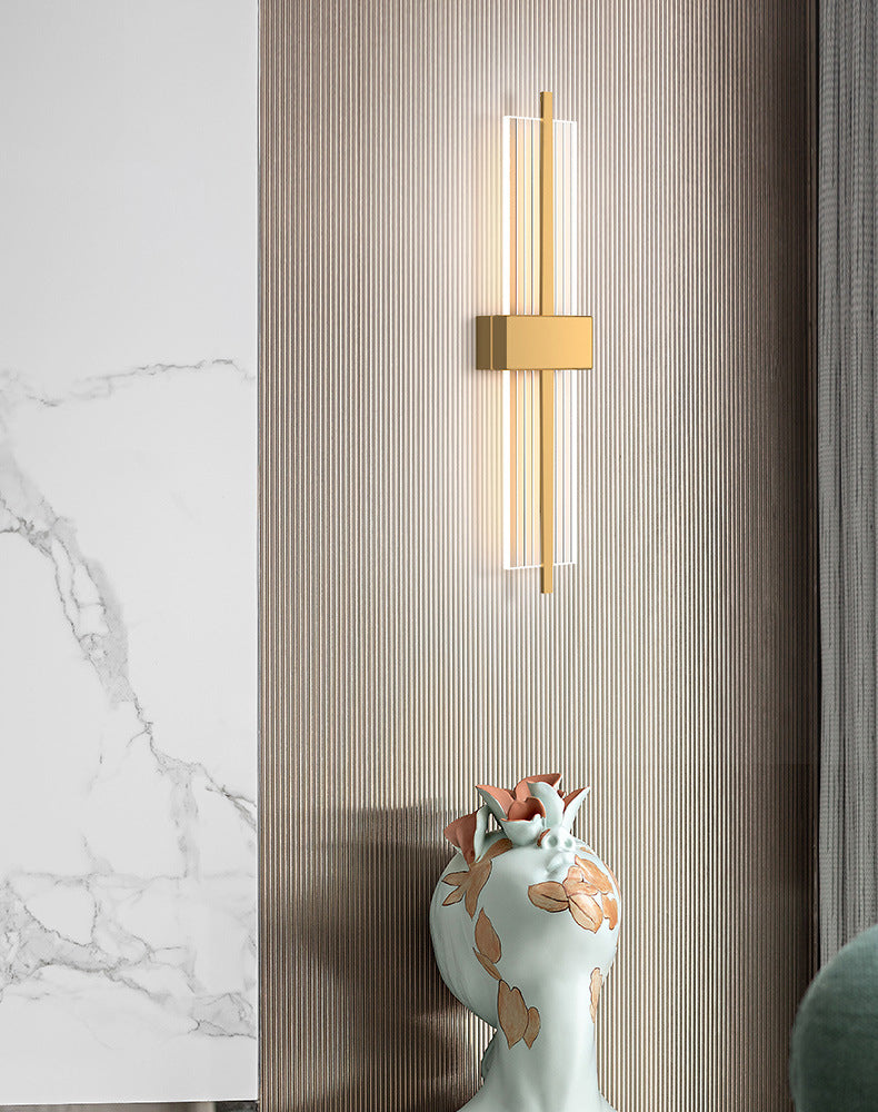 LED indoor decoratie wandbevestiging licht metalen dwarswand sconce in acryl schaduw