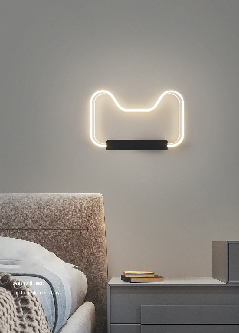Lampada da parete a LED del letto Lampone Nordic Simple Wall Sconce per bambini Soggiorno