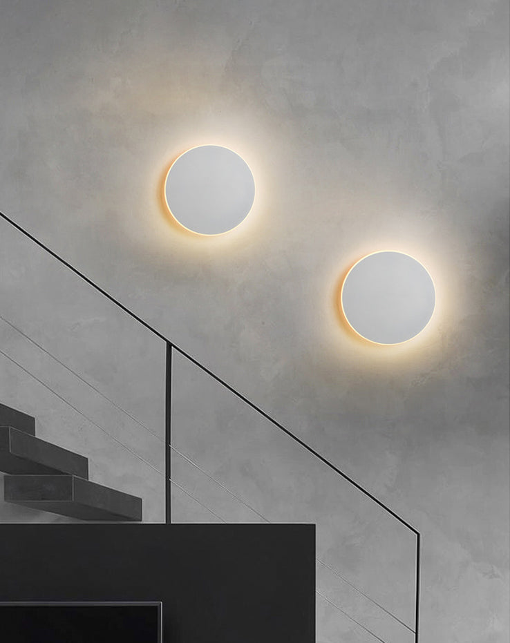 LED Atmosphere Wall Mount Lamp Minimalism Circle Shape Sconce Light for Bedroom Living Room