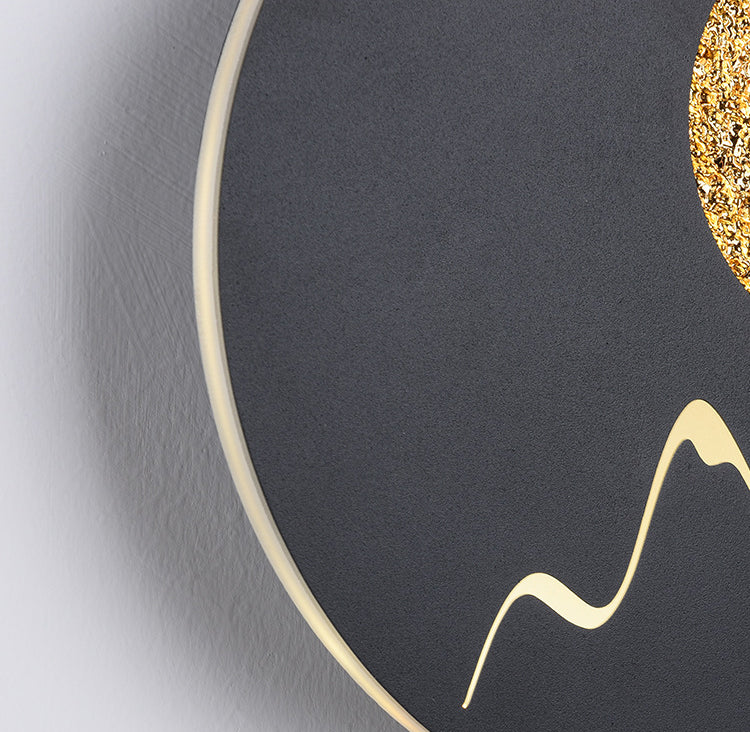 LED BEDBADE Decoratie Wandbevestiging Lamp Cirkelvorm Lunar Eclipse Wandverlichting