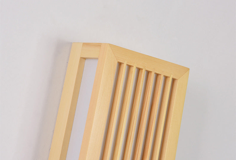 Missie stijl muur gemonteerd licht natuurlijk eiken rechthoekige sconce licht voor woonkamer