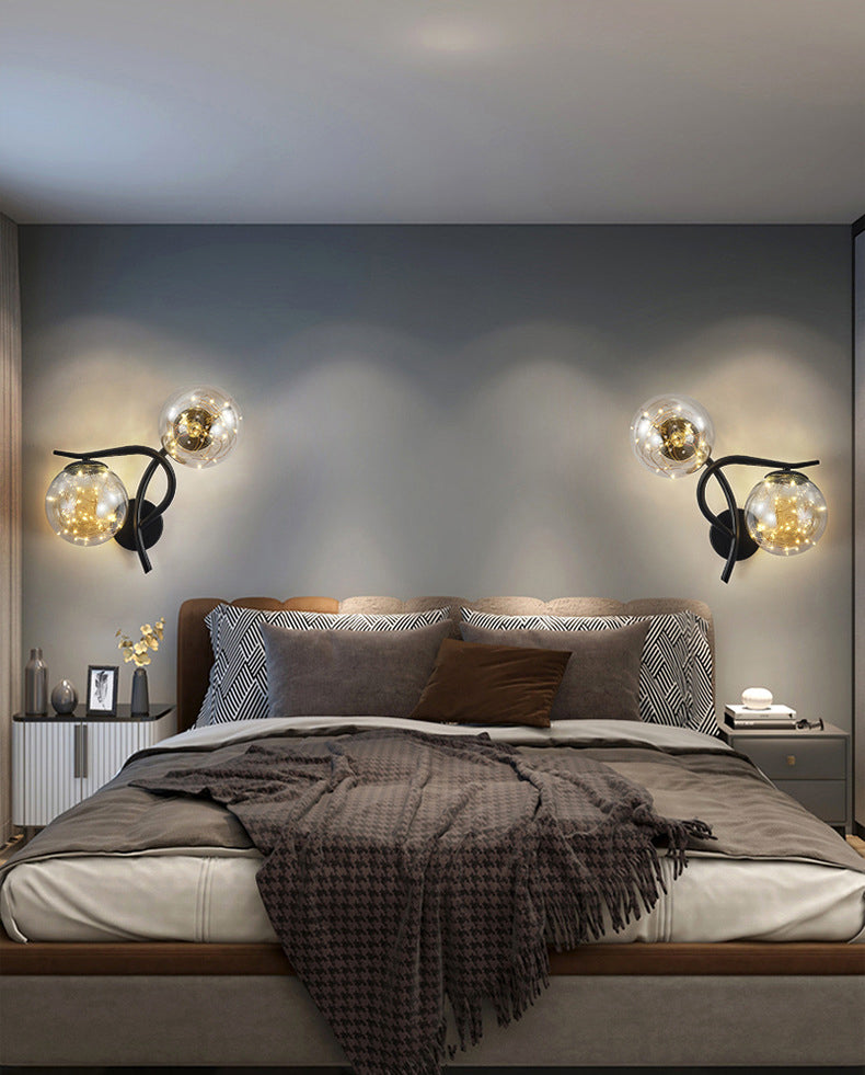 Creative Star Wall Mount Light 2 lumières de style atmosphère de style atmosphère Lumière pour la chambre