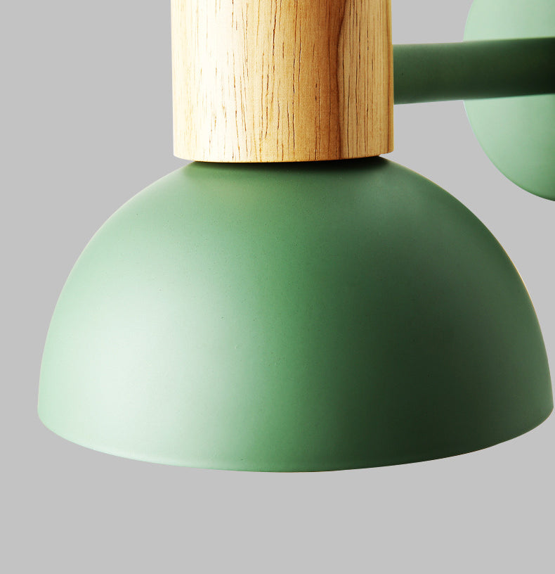 Lámpara de montaje de pared de decoración de macarrones 1 cabezal de estilo nórdico de estilo de estilo para el corredor de cabecera