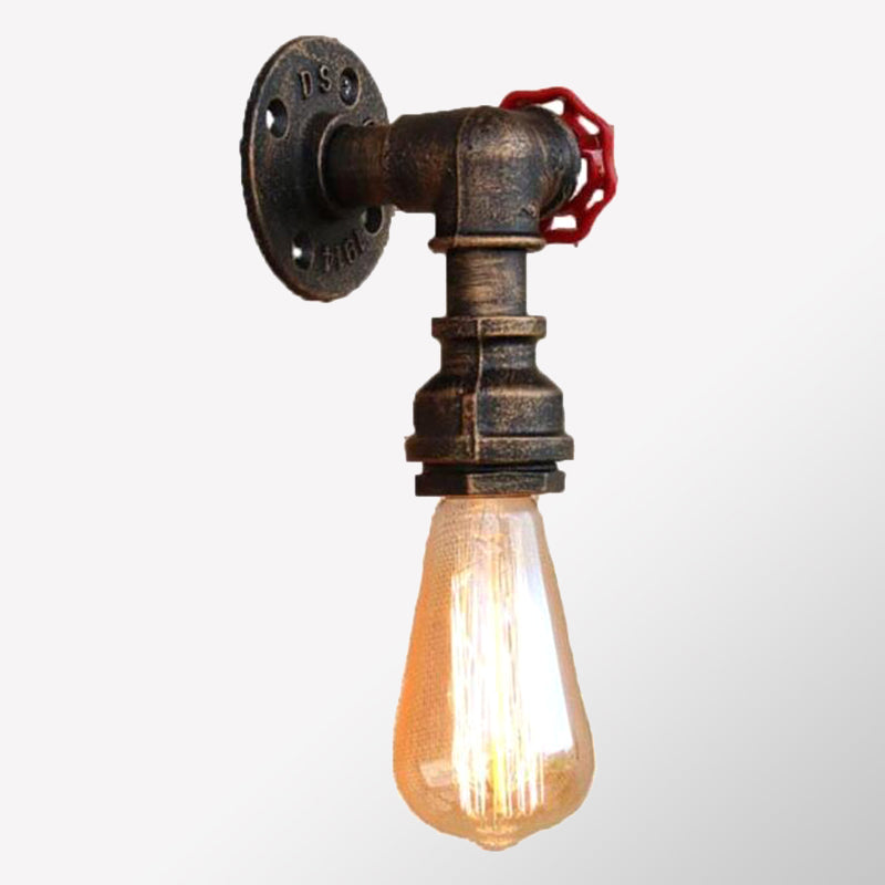 Application légère de la lumière de tuyau créatrice simple 1 lampe murale légère légère pour le café du bar