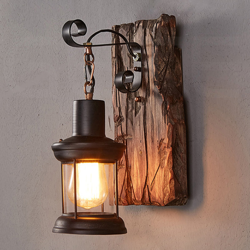 Vintage Retro Style Wall Lamp Single Light Suspended Cage Wall Lighting for Bar