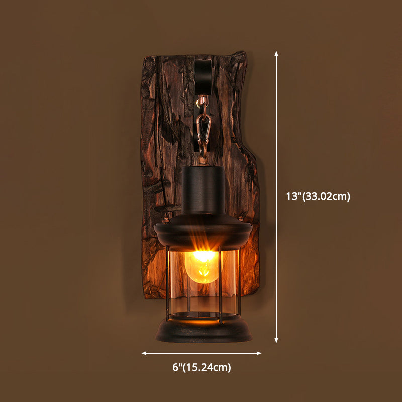 Vintage Retro Style Wall Lamp Single Light Suspended Cage Wall Lighting for Bar