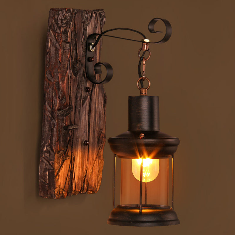 Vintage Retro Style Wall Lamp Single Light Suspended Cage Wall Lighting for Bar