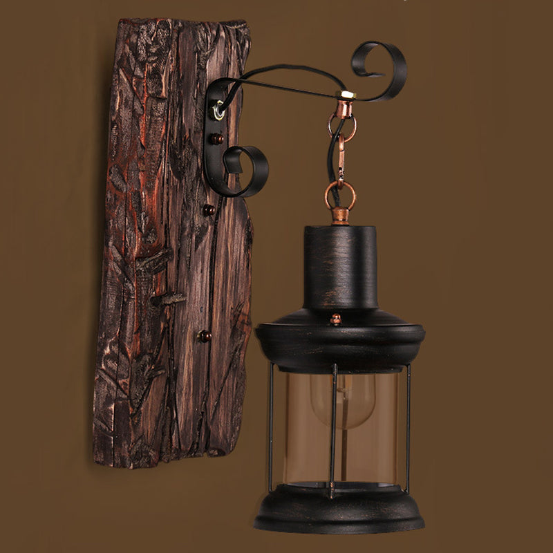 Vintage Retro Style Wall Lamp Single Light Suspended Cage Wall Lighting for Bar