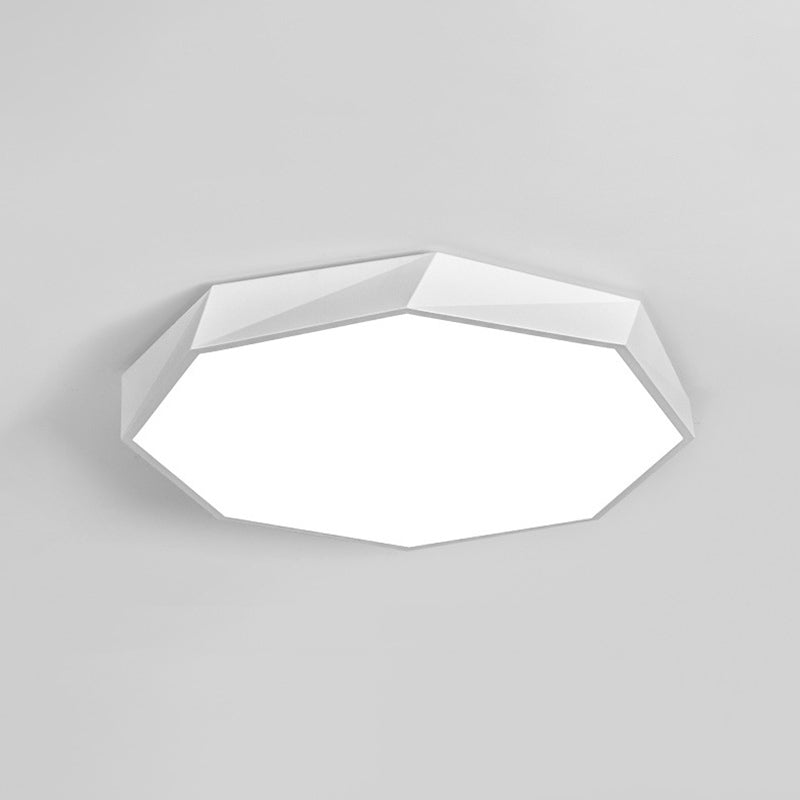 Octagon Contemporary Simplicity LED-plafondlamp Metalen rand Inbouwverlichting voor kantoorslaapkamer