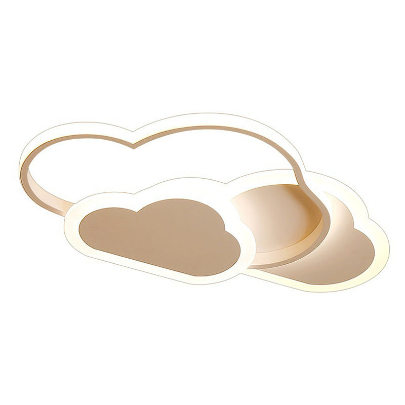 Creative Shaped LED Ceiling Light Kids Room Minimalist Line Design Flush Mount Lighting Fixture with Acrylic Shade