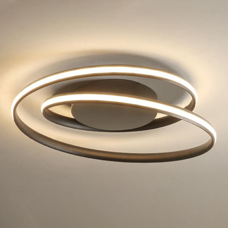 Aluminiumlegierung Nordische Kreise Deckenleuchte Minimalistische Leitung Design Wohnzimmer Flush-Berg-Beleuchtung