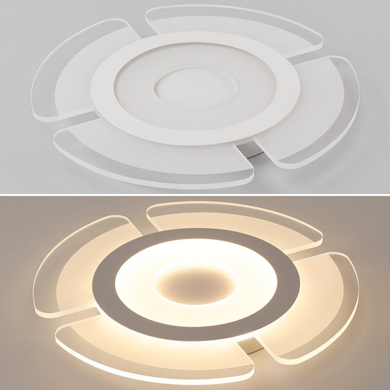 Simplicidad contemporánea LED TECHINE TODO ACRYLIC SHADE CREATIVO FIJA DE ILUMBACIÓN DE MONTAJE DE MONTAJE DE MONTAJE