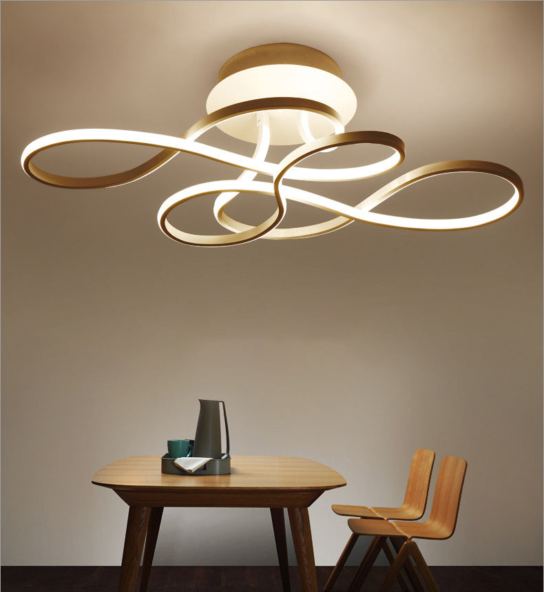 29.5 pulgadas de ancho de estilo Minimalista Luz LED ALUMINIO ALUMINIO ALUMINIO CADENTE IRREGULAR INLANTACIÓN DE ILUMBAJE DE MONTAJE