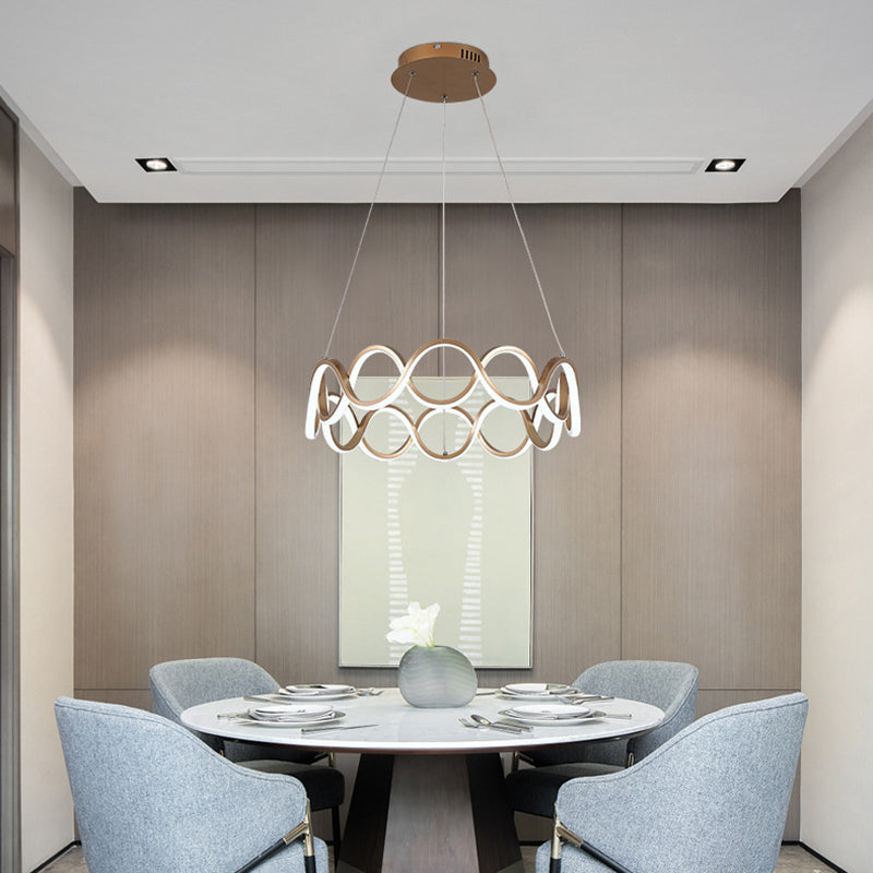 Multiple Rings Chandelier Light Fixture Designer Modern Simplicity Metal Pendant Lighting for Restaurant