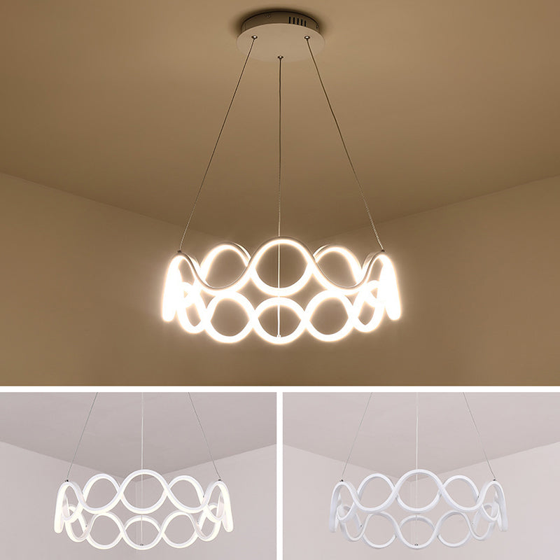 Multiple Rings Chandelier Light Fixture Designer Modern Simplicity Metal Pendant Lighting for Restaurant