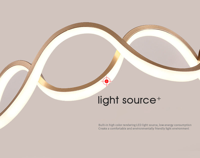 Multiple Rings Chandelier Light Fixture Designer Modern Simplicity Metal Pendant Lighting for Restaurant