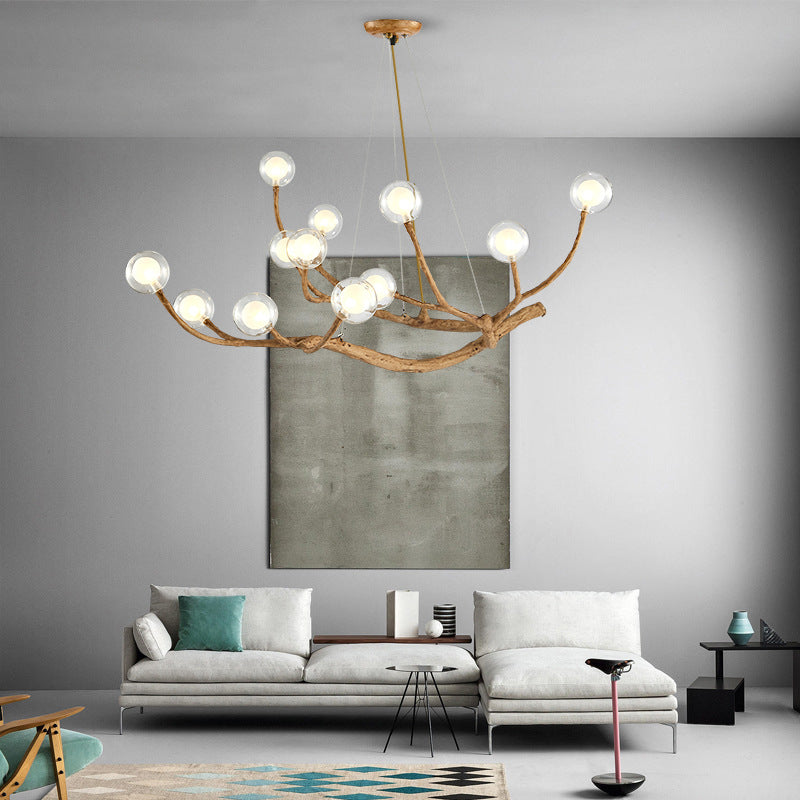 Lampadino Creative Creative Creative Contemporary Light Lights Aibeli del soffitto in vetro chiaro per la caffetteria