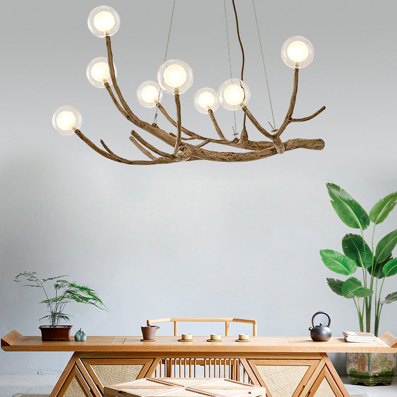 Lampadino Creative Creative Creative Contemporary Light Lights Aibeli del soffitto in vetro chiaro per la caffetteria