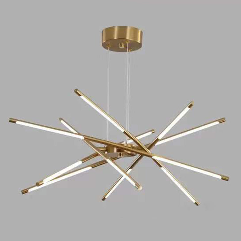Simplicità contemporanea Sputnik Luci lampadari Luci a soffitto a sospensione in metallo per soggiorno