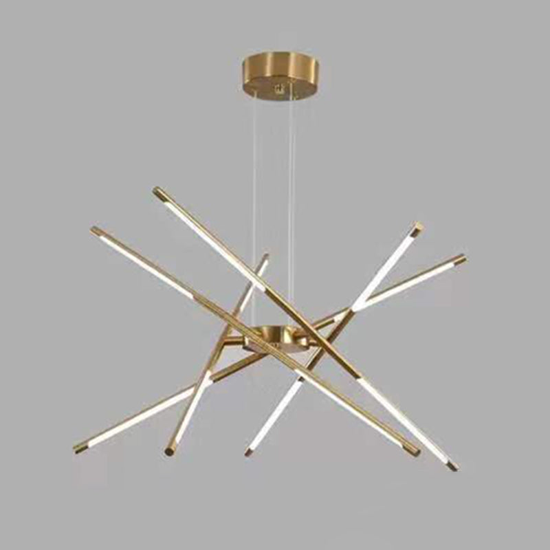 Simplicità contemporanea Sputnik Luci lampadari Luci a soffitto a sospensione in metallo per soggiorno