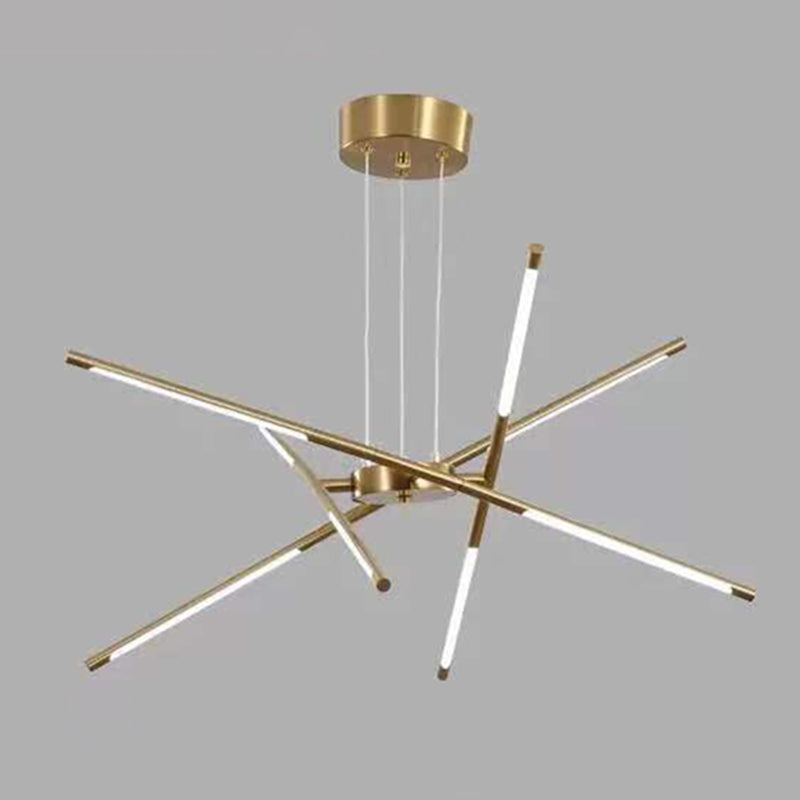 Simplicità contemporanea Sputnik Luci lampadari Luci a soffitto a sospensione in metallo per soggiorno